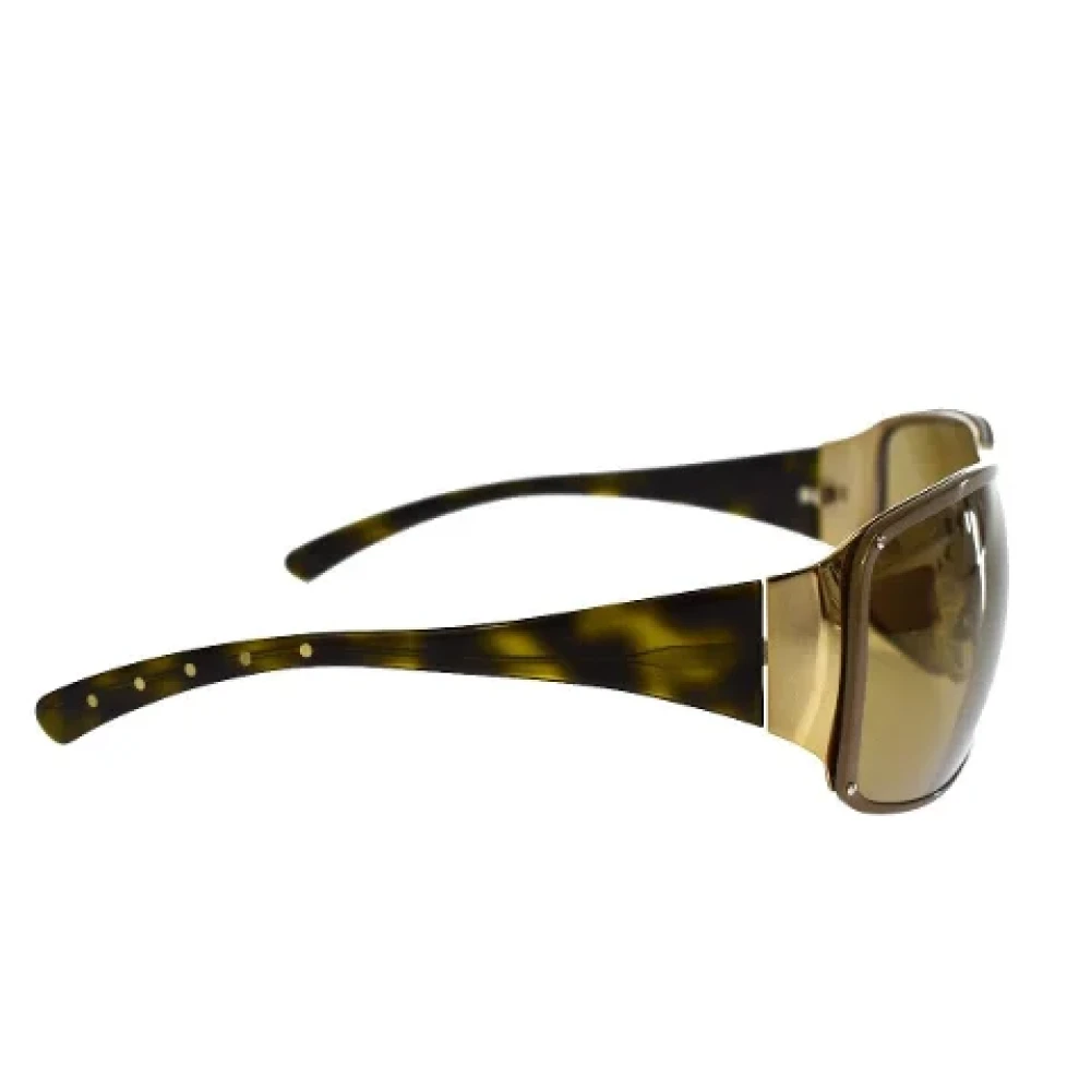 Bottega Veneta Vintage Pre-owned Plastic sunglasses Brown Unisex