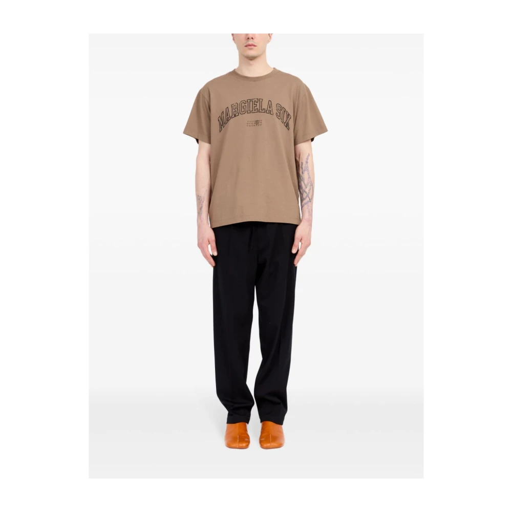MM6 Maison Margiela T-Shirt Beige Heren