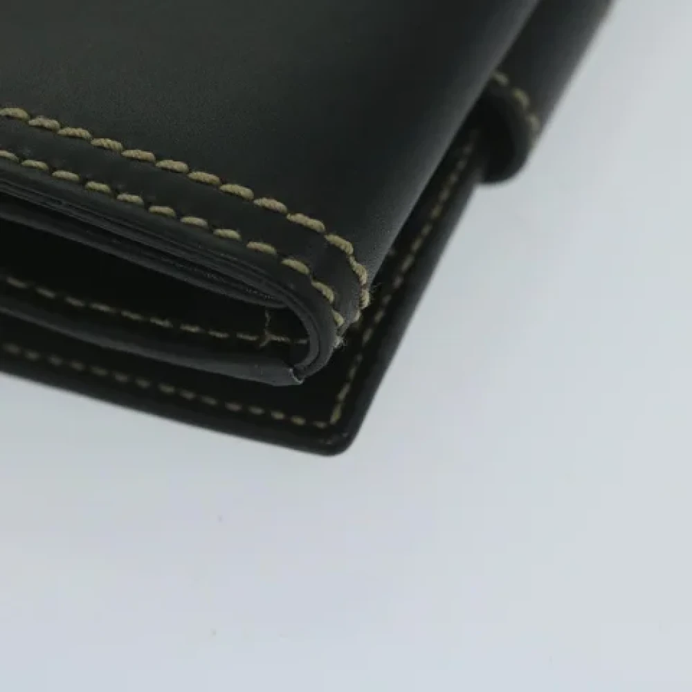 Gucci Vintage Pre-owned Leather wallets Black Dames