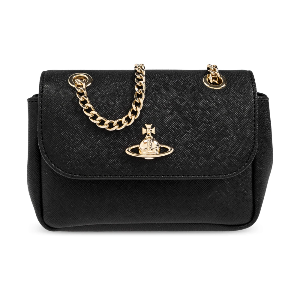 Vivienne Westwood Schoudertas met logo Black Dames