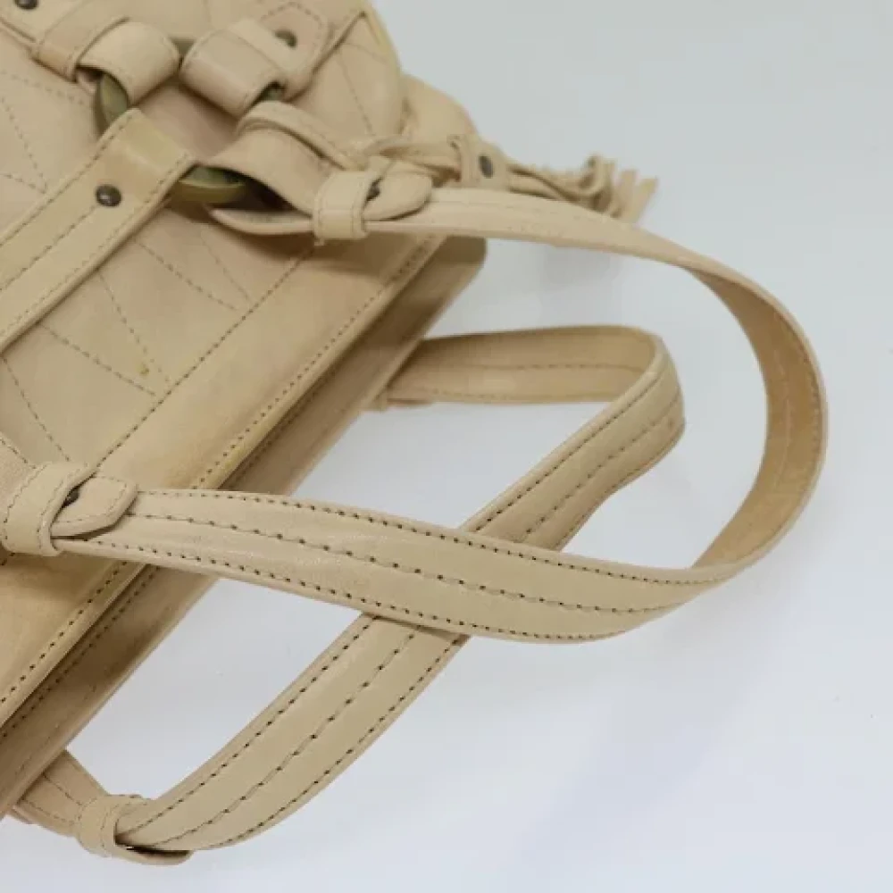 Bally Pre-owned Leather handbags Beige Dames