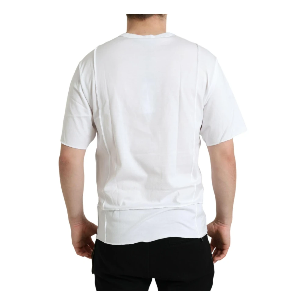 Dolce & Gabbana Klassiek Logo Katoenen T-shirt White Heren