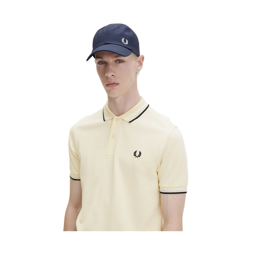 Fred Perry Twin Tipped Shirt Regular Fit Beige Heren