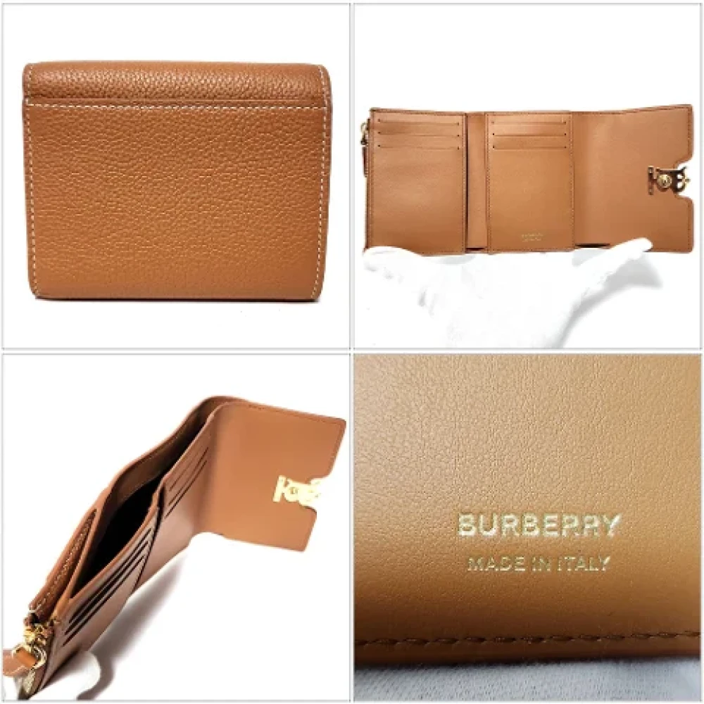 Burberry Vintage Pre-owned Leather wallets Beige Dames