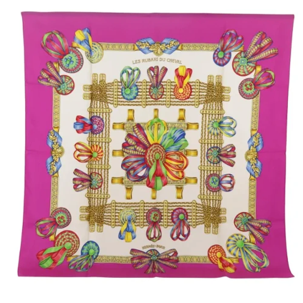 Pre-owned > Pre-owned Accessories > Pre-owned Scarves - - Hermès Vintage - Modalova