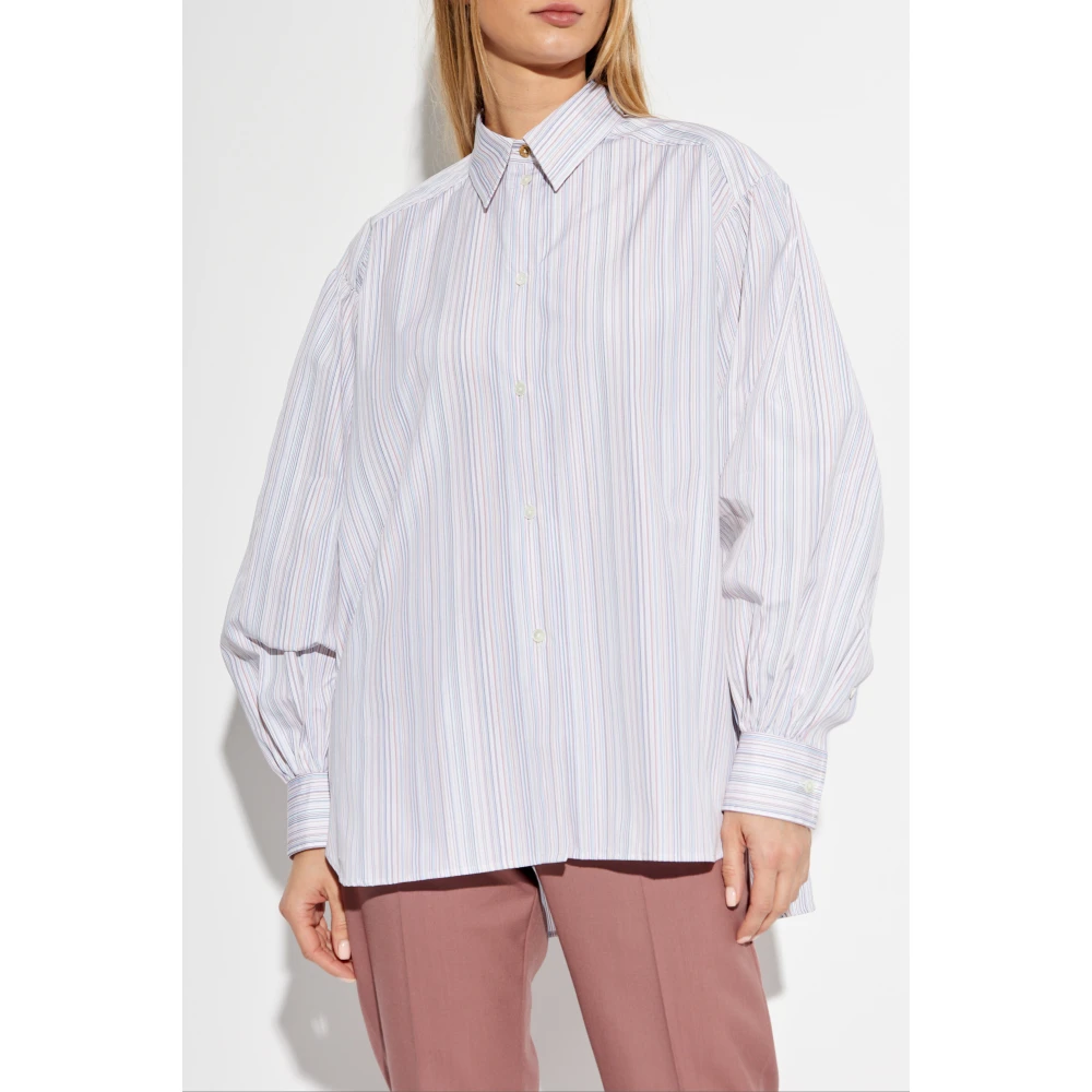 Paul Smith Overhemd met gestreept patroon Blue Dames