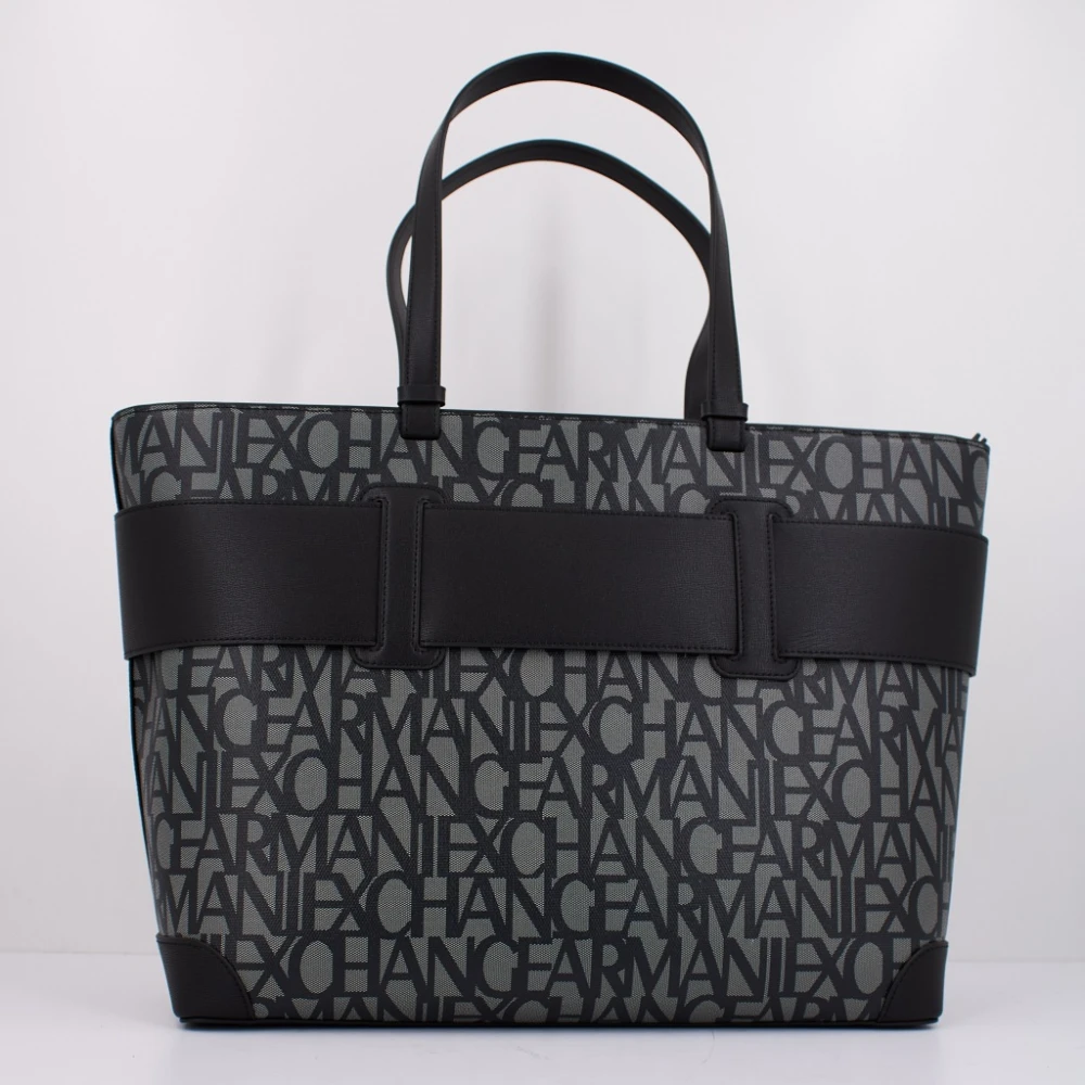 Armani Exchange Stijlvolle Tote Bags voor winkelen Black Dames