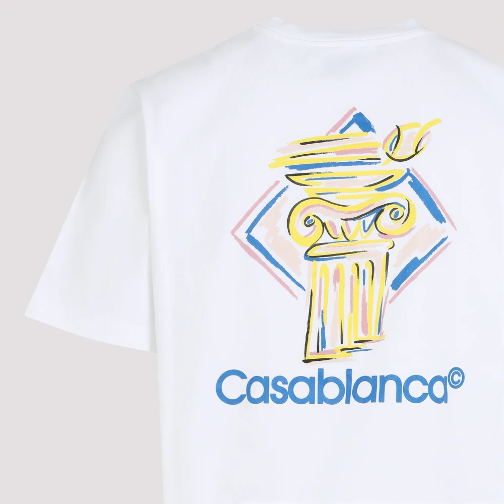 Casablanca Wit T-shirt Stijlvol Comfortabel Veelzijdig White Heren