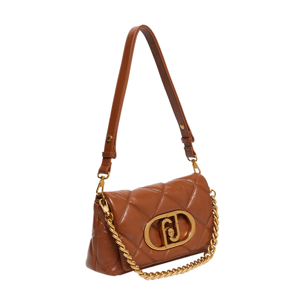 Liu Jo Bruine Schoudertas met Gouden Details Brown Dames