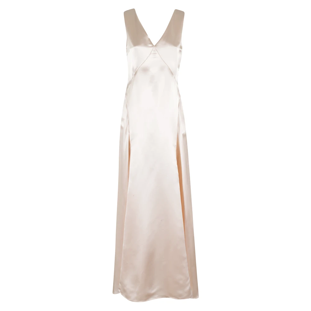 Philosophy di Lorenzo Serafini Elegante Jurk voor Vrouwen Beige Dames
