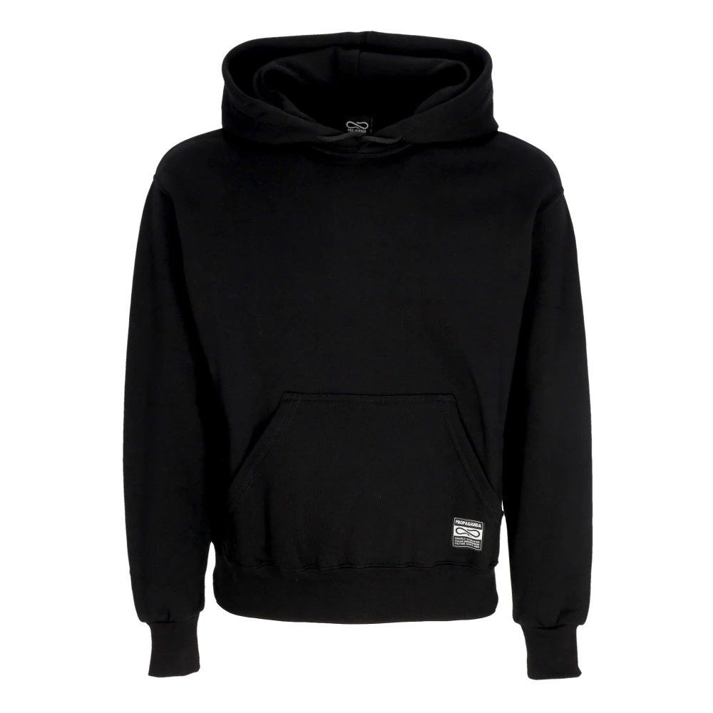 Propaganda Zwarte hoodie met voorzak Black Heren