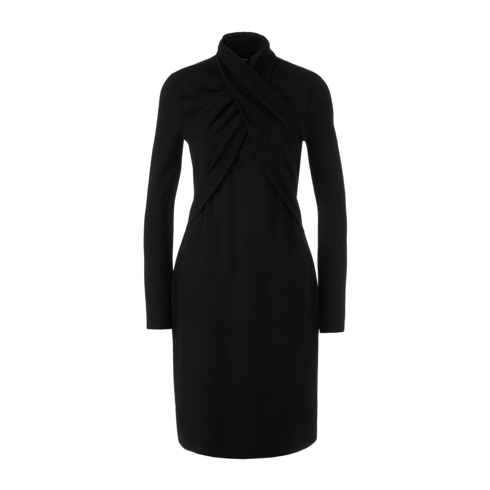 Marc Cain Gebreide Jurk 'Rethink Together' Black Dames