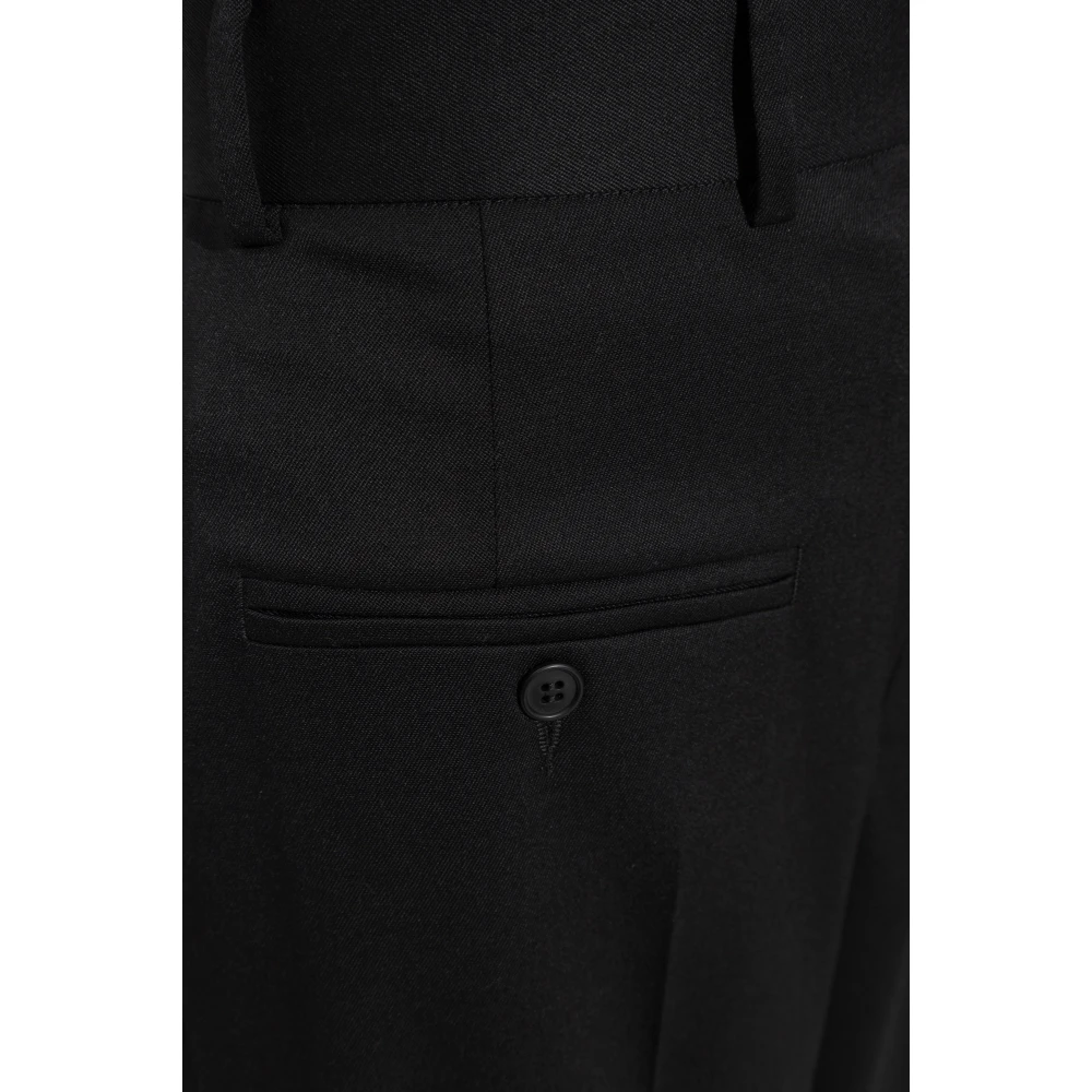 MM6 Maison Margiela Creased Trousers Black Dames