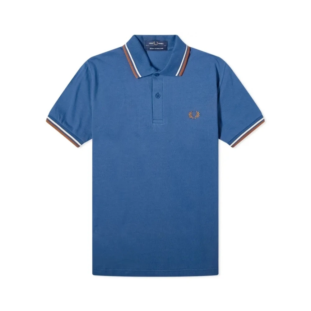 Fred Perry Original Twin Tipped Polo Blue Heren