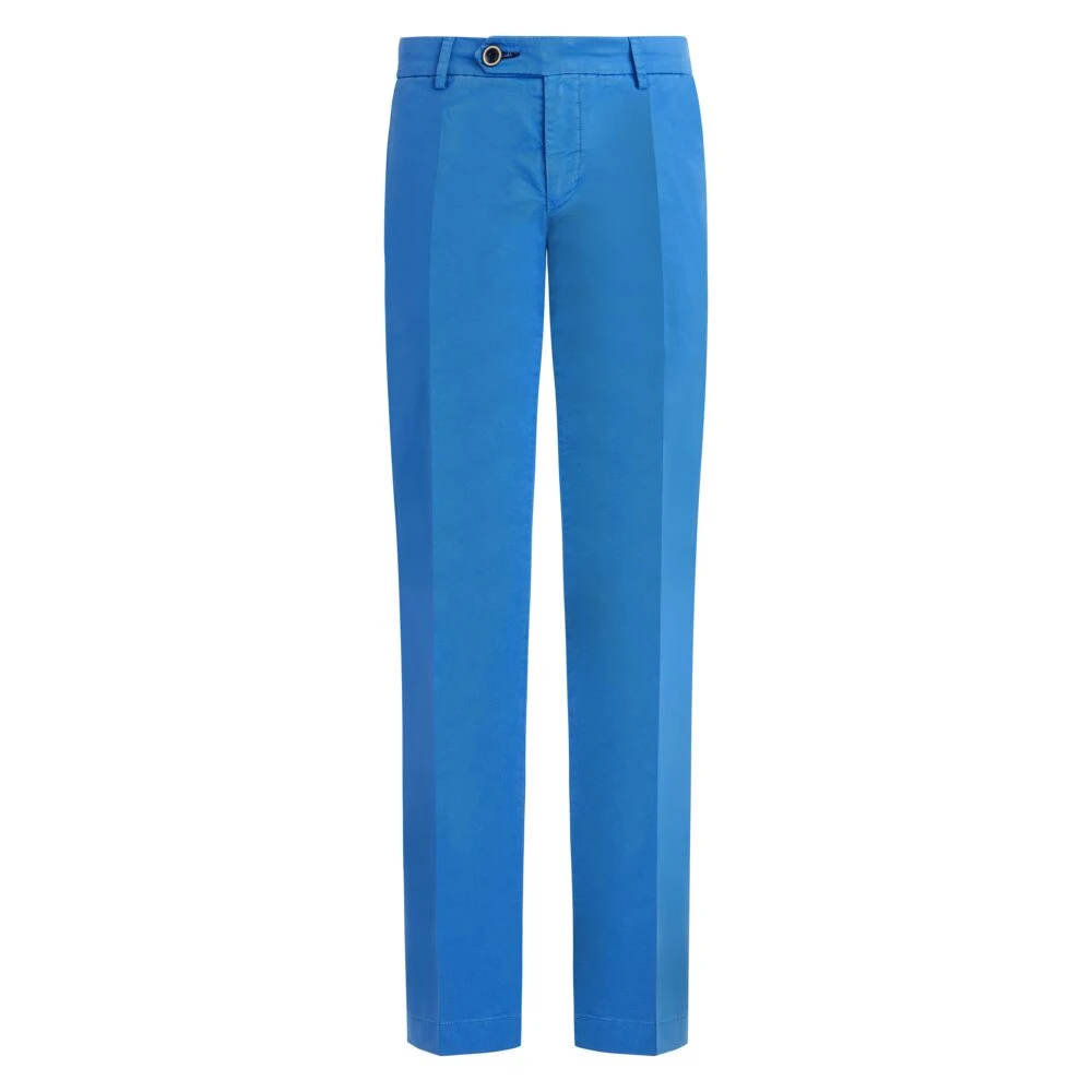 Vilebrequin Slim Fit Katoenen Chino Broek Blue Heren
