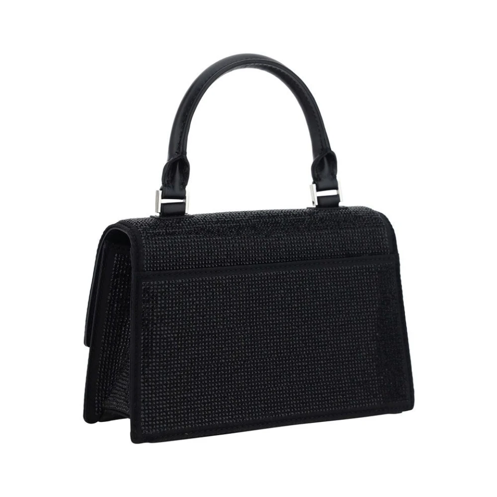 TORY BURCH Versierde Mini Top-Handle Tas Black Dames