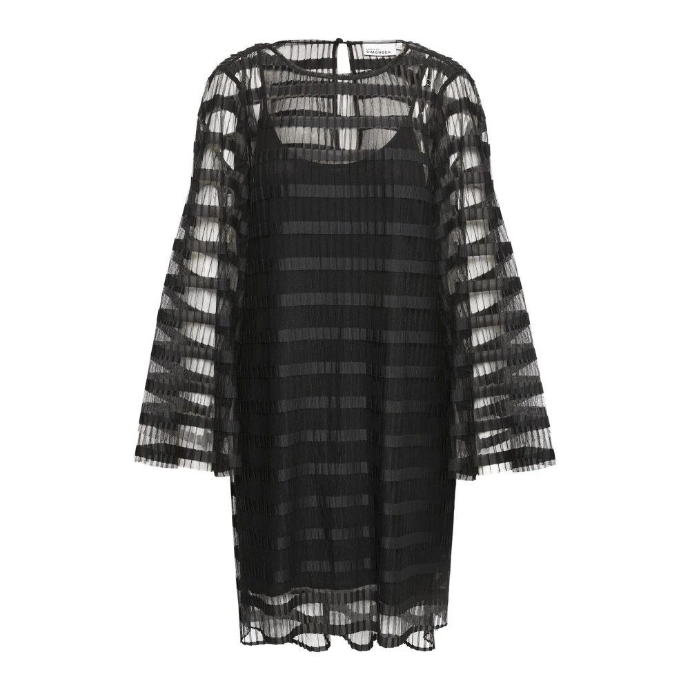 Karen by Simonsen Elegante Meteoriet Jurk Black Dames