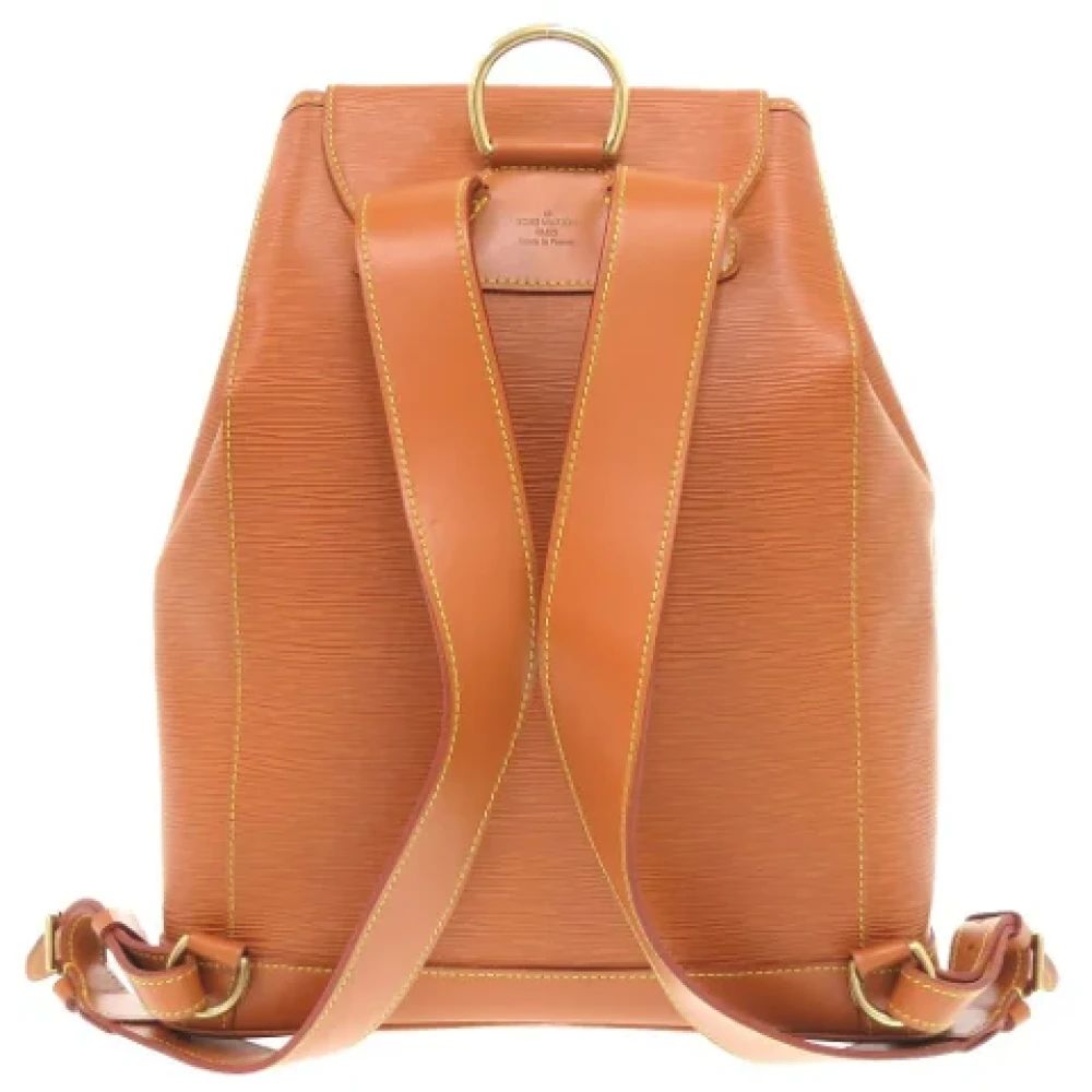 Louis Vuitton Vintage Pre-owned Leather backpacks Brown Dames