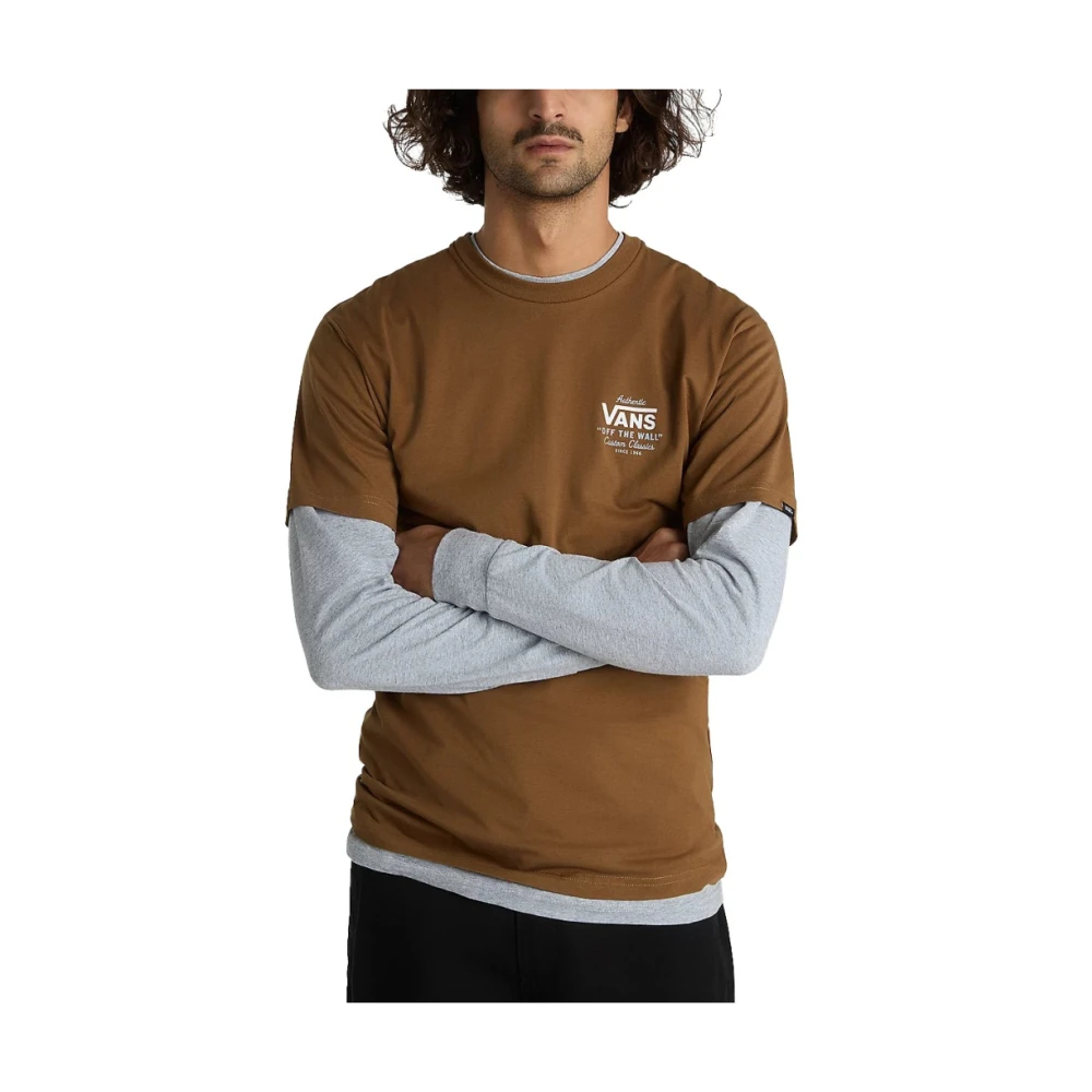 Vans Klassiek Heren T-shirt Brown Heren