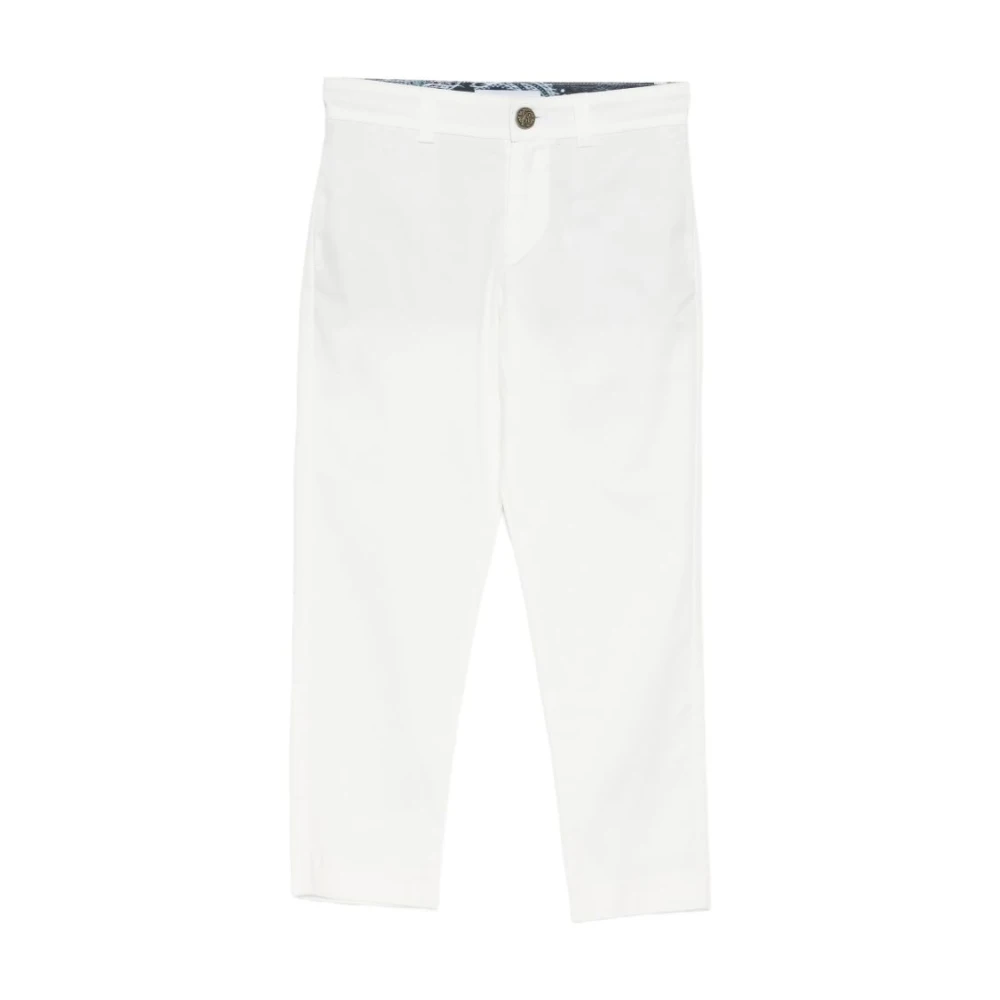 Roberto Cavalli Unisex Kids White Trousers - Trousers - 8 Y - Kids