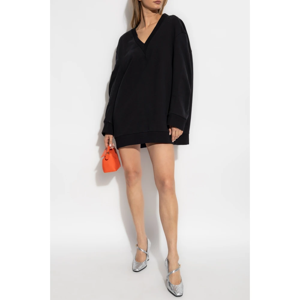 Marni V-hals jurk Black Dames