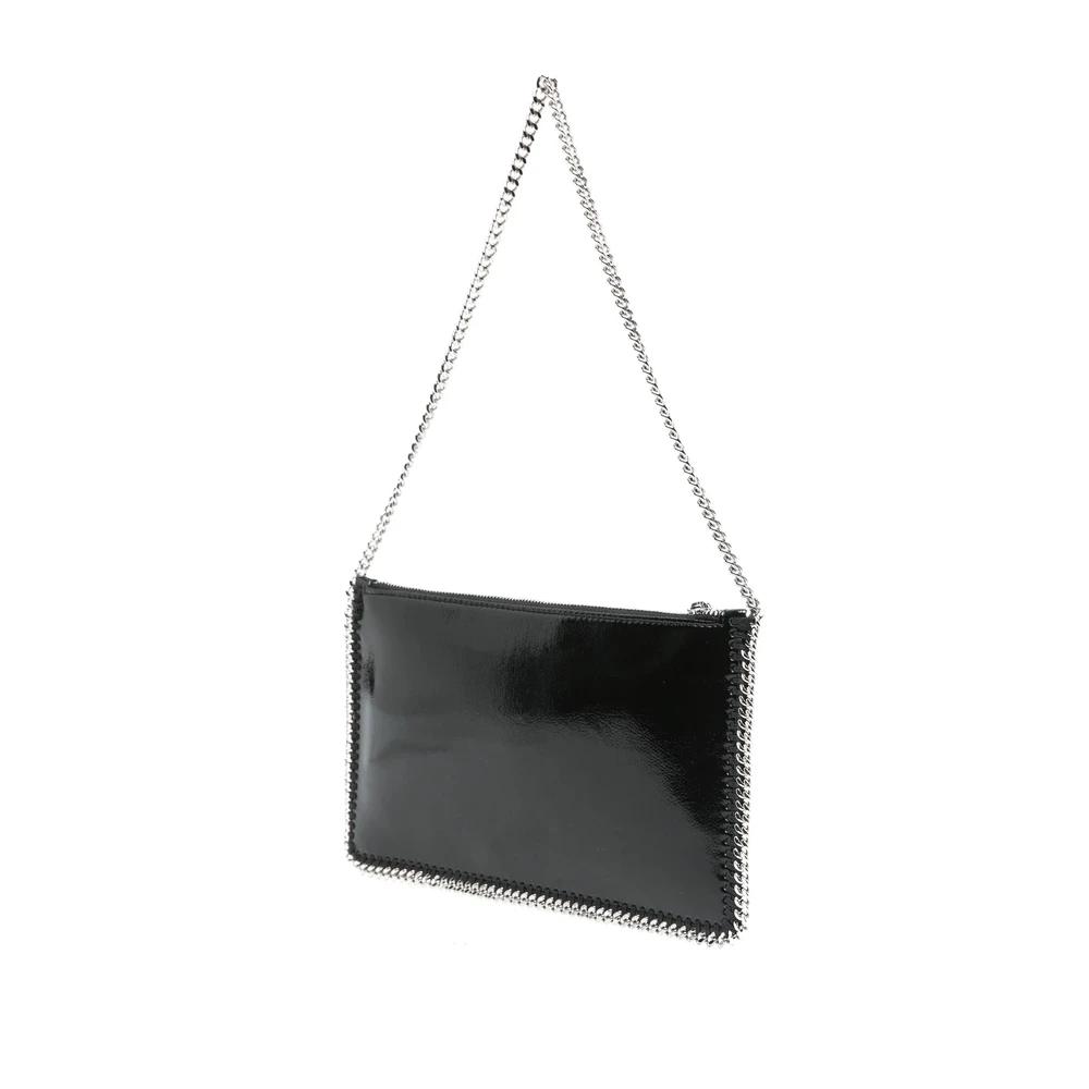 Stella Mccartney Zwarte Schoudertas met Kettinglink Black Dames