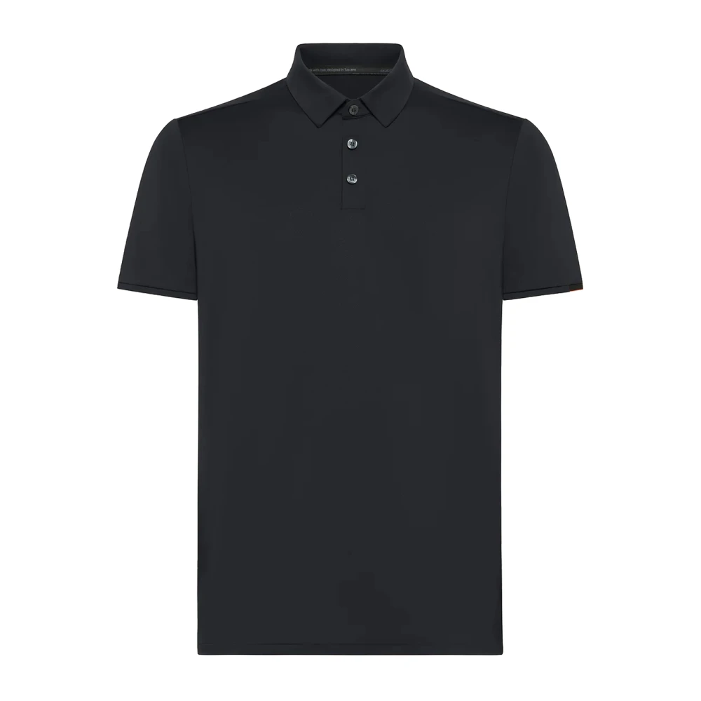 Rrd Men's Black Polo Shirts, M, Oxford Logo Polo