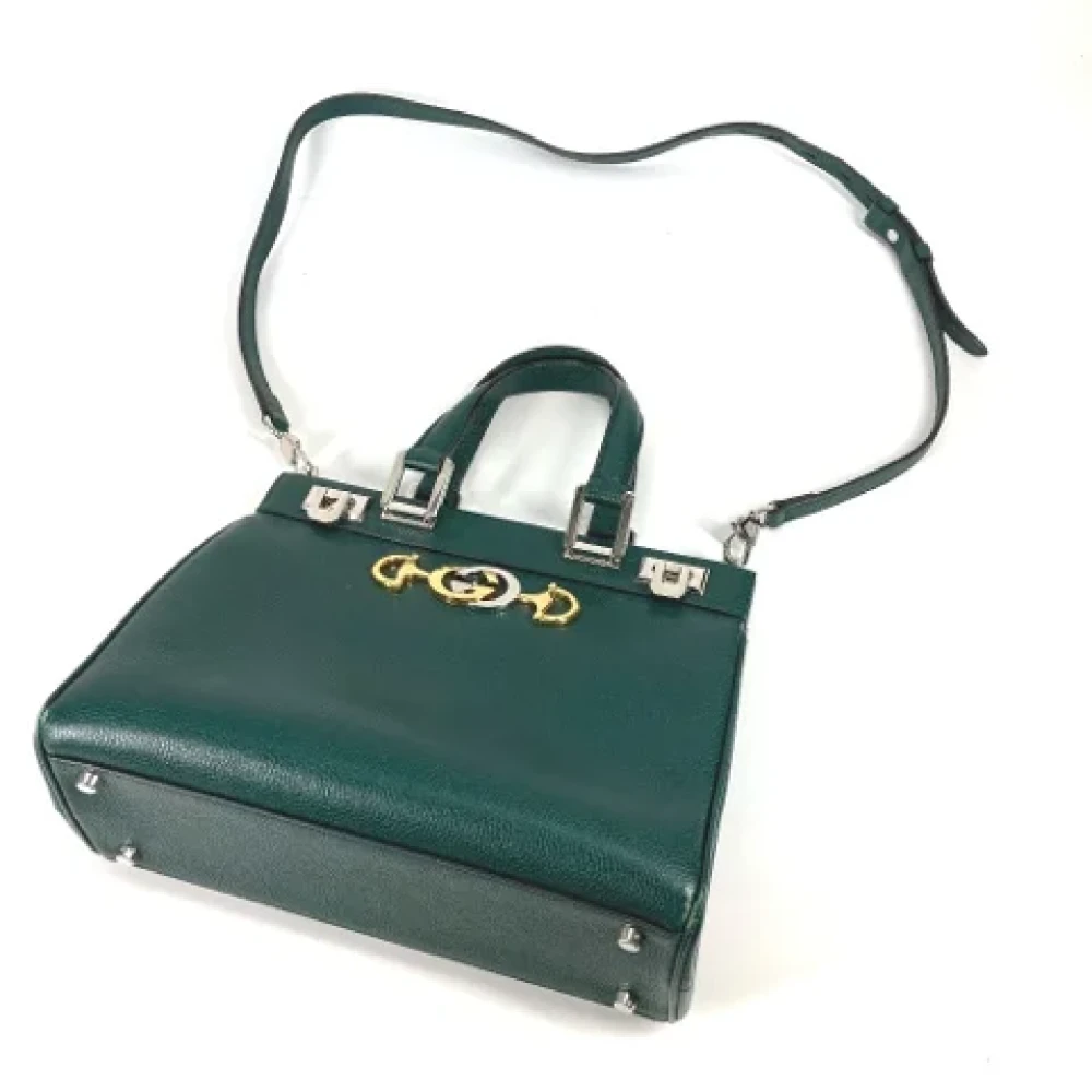 Gucci Vintage Pre-owned Leather gucci-bags Green Dames