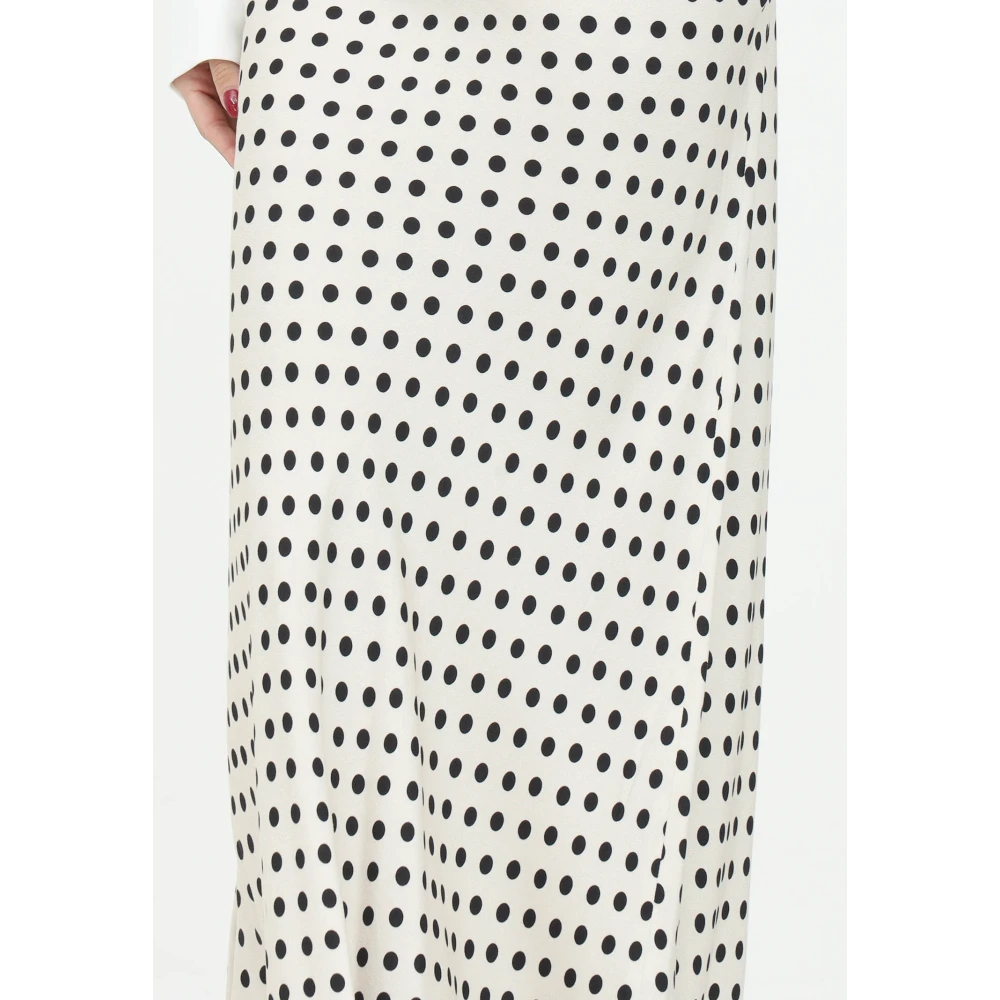 Mar De Margaritas Elegante Polka Dot Zeemeermin Rok White Dames