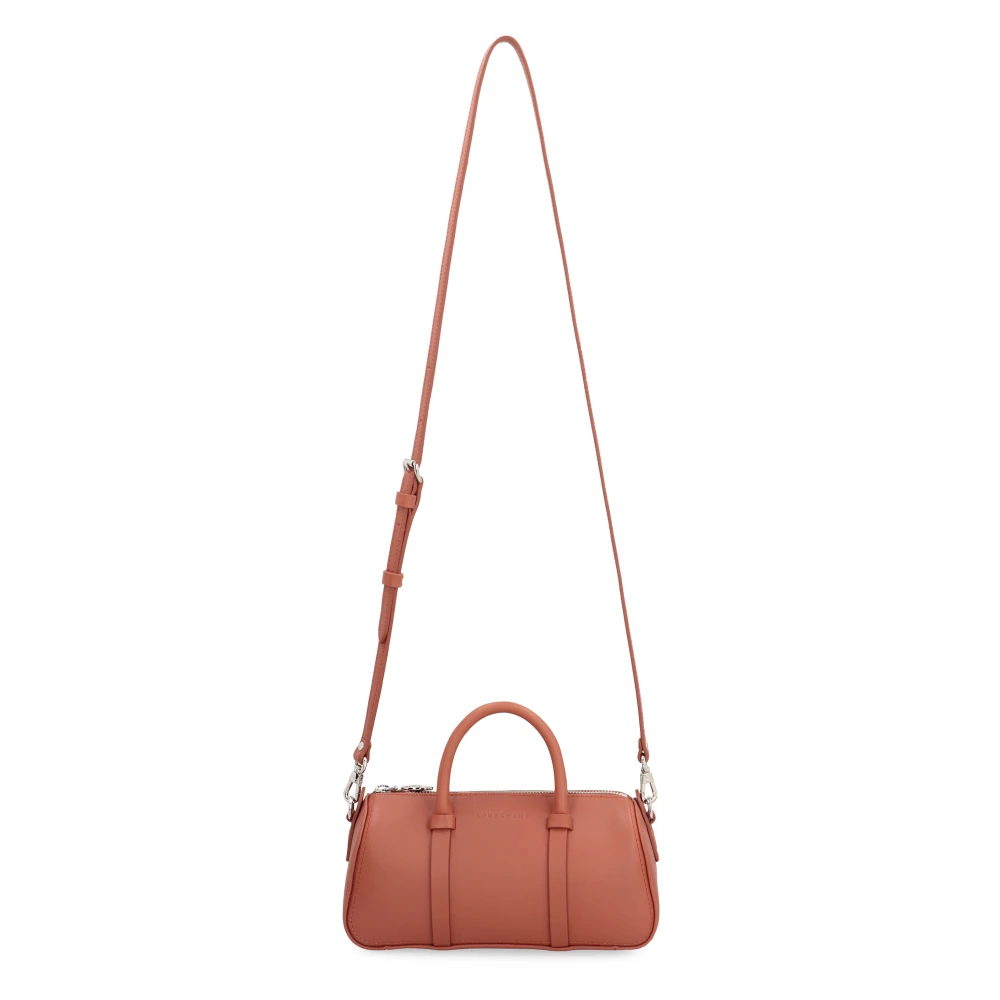 Longchamp Leren handtas met afneembare band Brown Dames