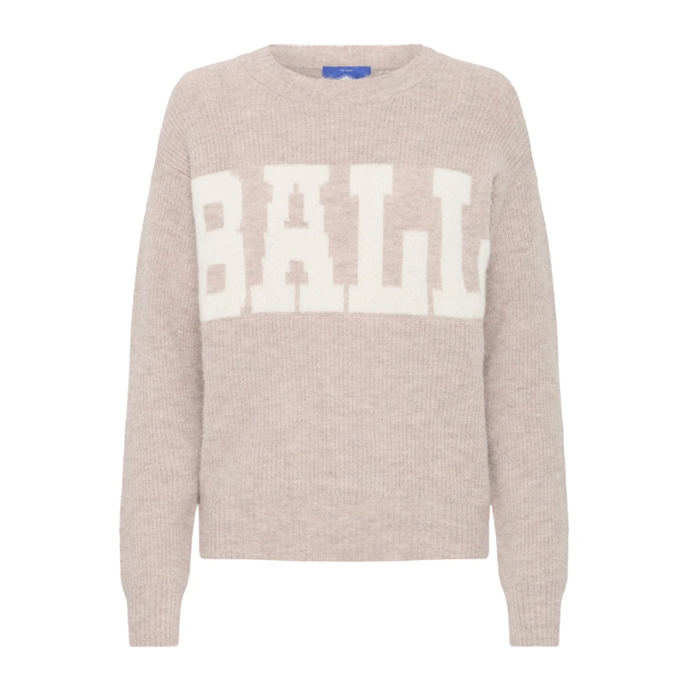 Ball Women's Beige Soft And Cozy Pullover Sweater