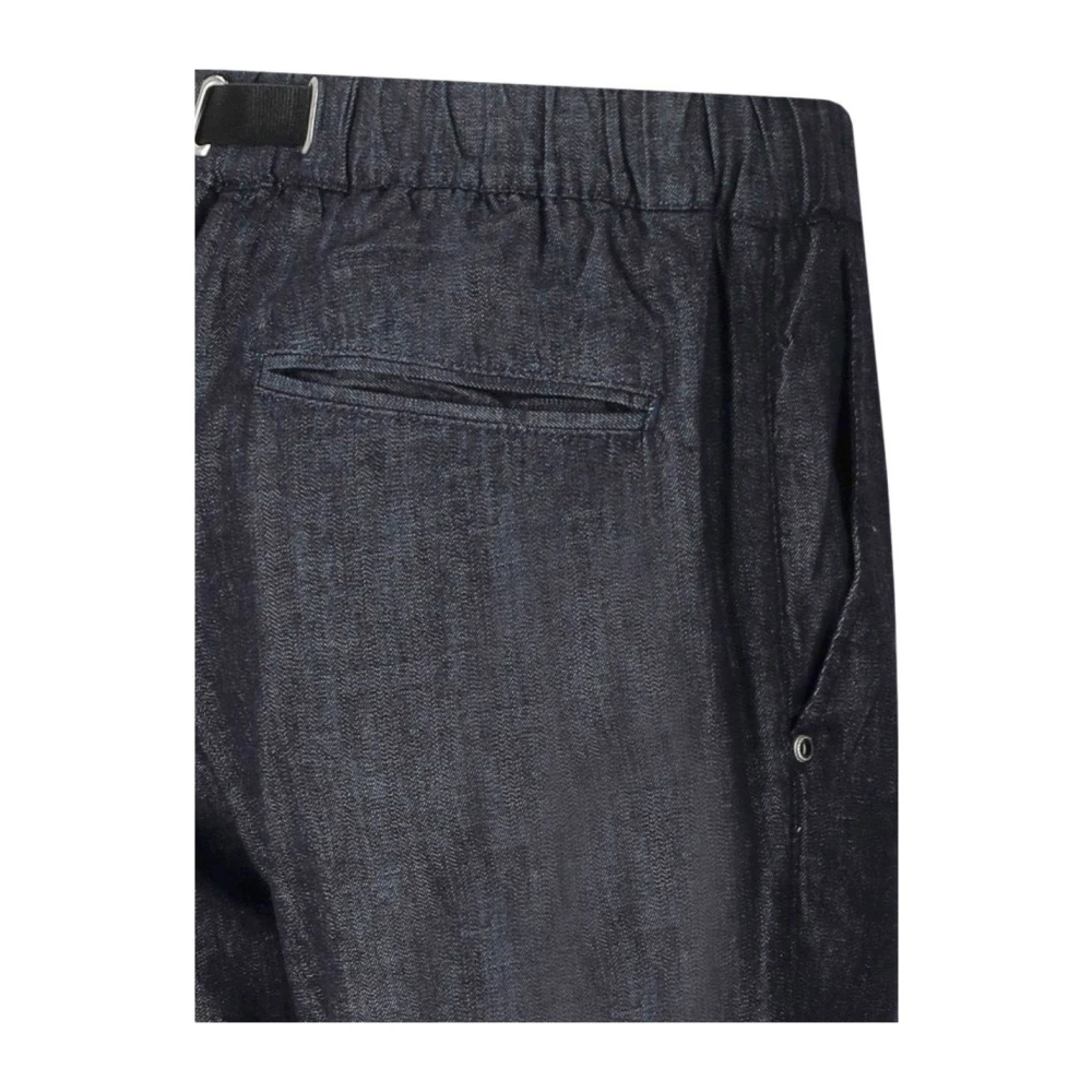 White Sand Slim-fit Trousers Blue Heren