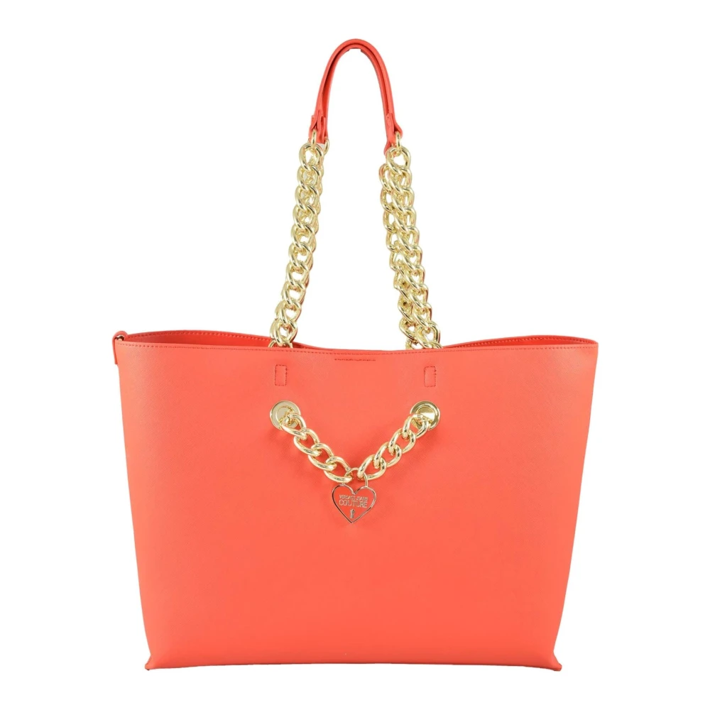 Versace Jeans Couture Stijlvolle Polyester Tas Orange Dames