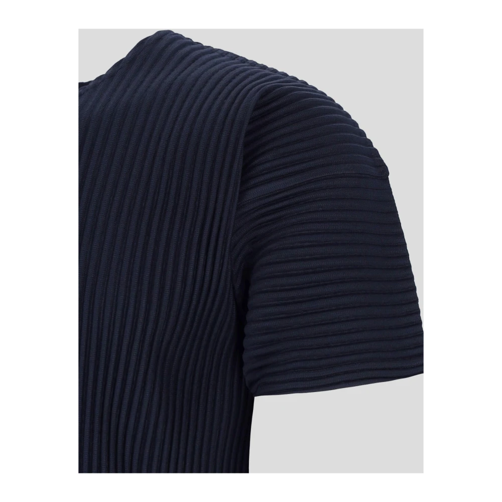 Issey Miyake Heren Mode T-shirt Blue Heren