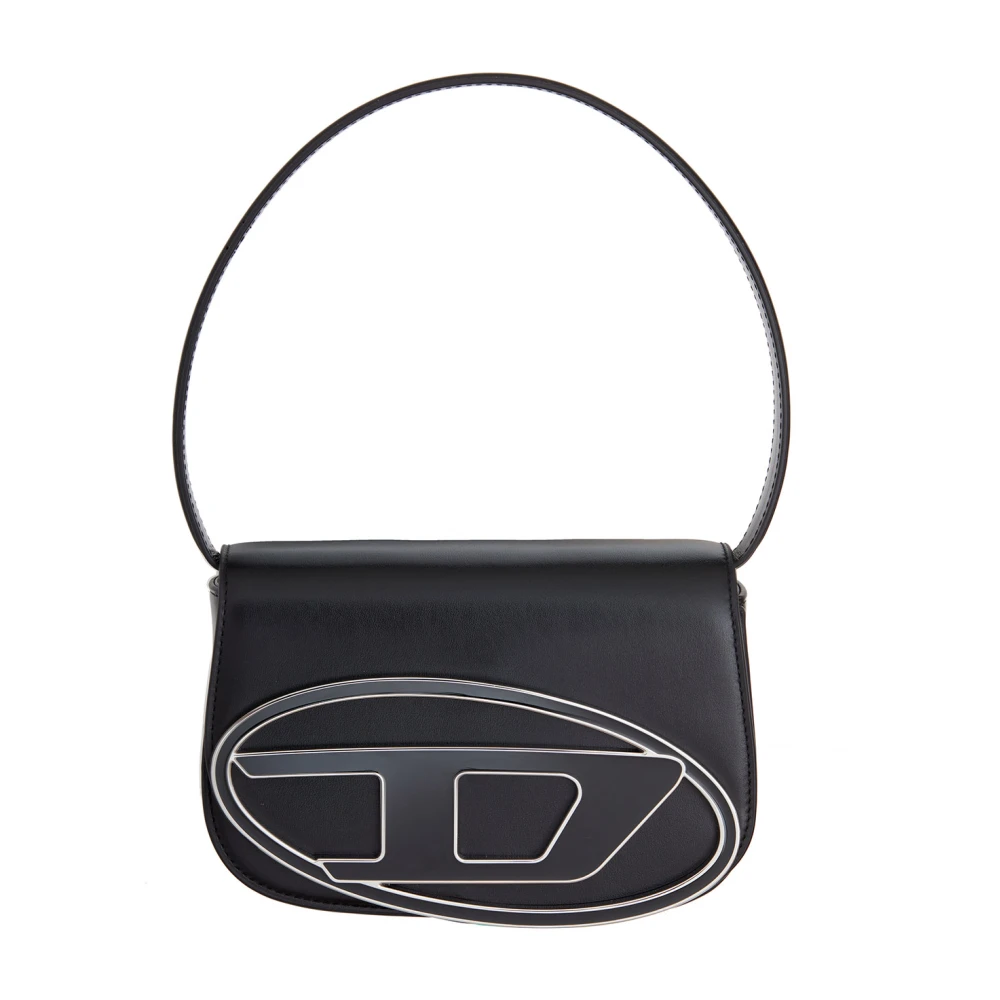 Diesel Leren Crossbody Tas Black Dames