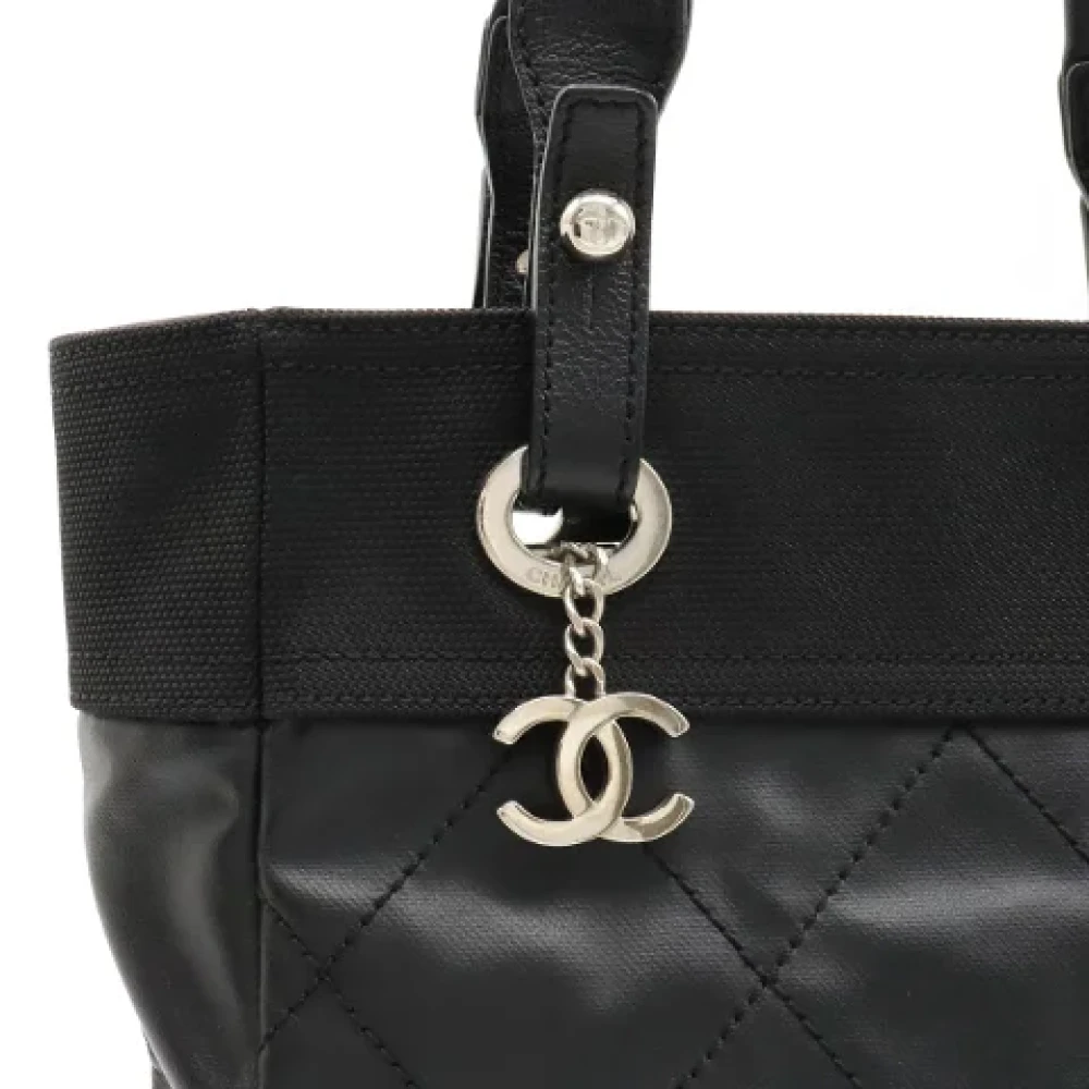 Chanel Vintage Pre-owned Canvas chanel-bags Black Dames