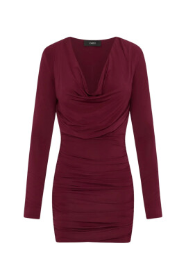 robe-bourgogne-col-drape