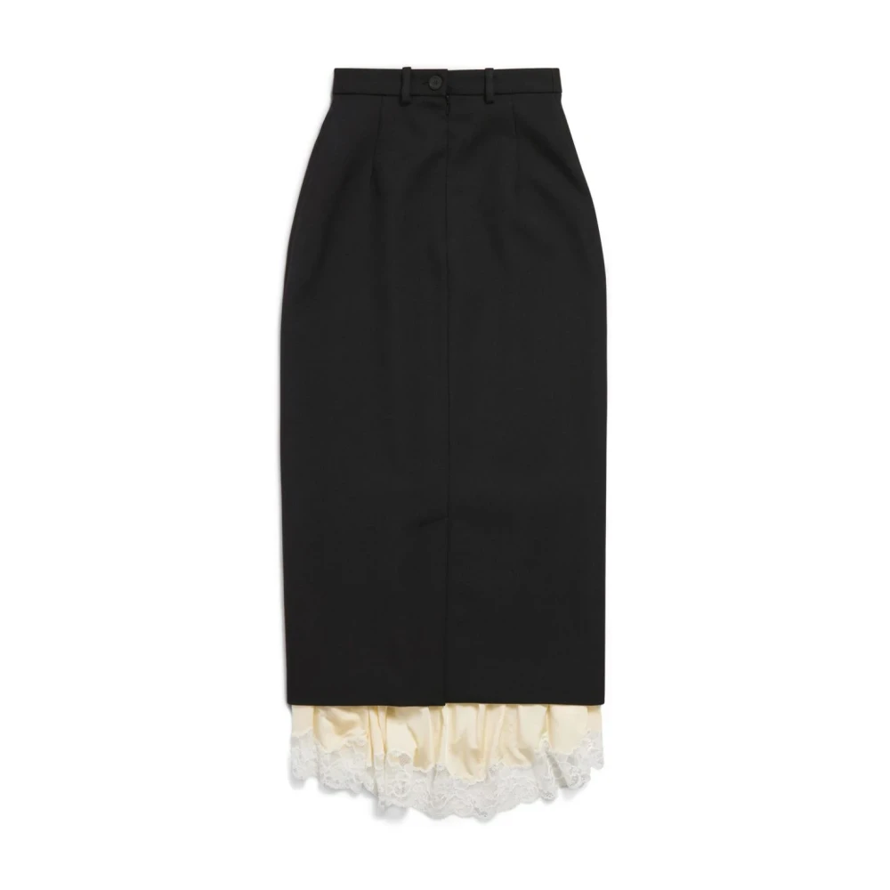 Balenciaga Midi Skirts Black Dames