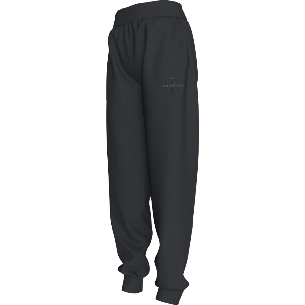 Calvin Klein Antraciet Elastische Taille Broek Gray Dames