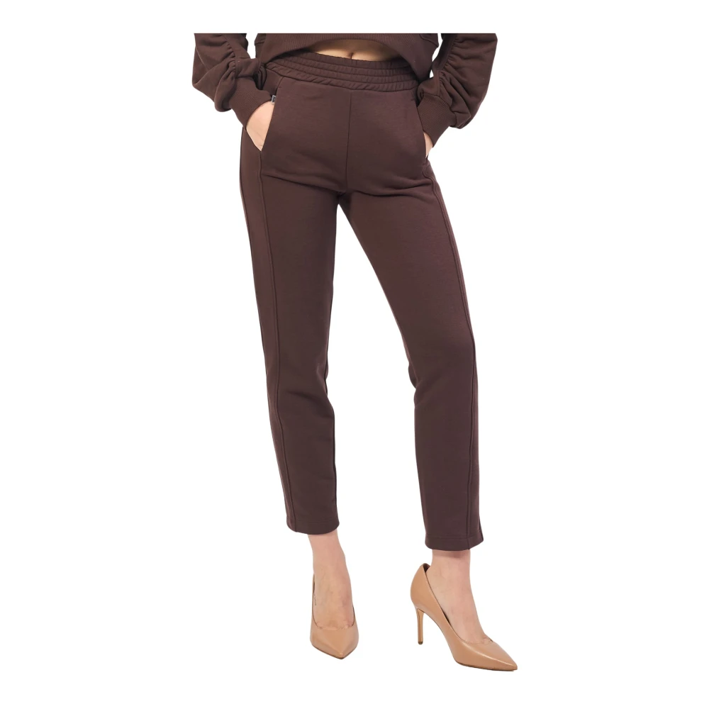 Jijil Broek met hoge taille en rechte pijpen Red Dames
