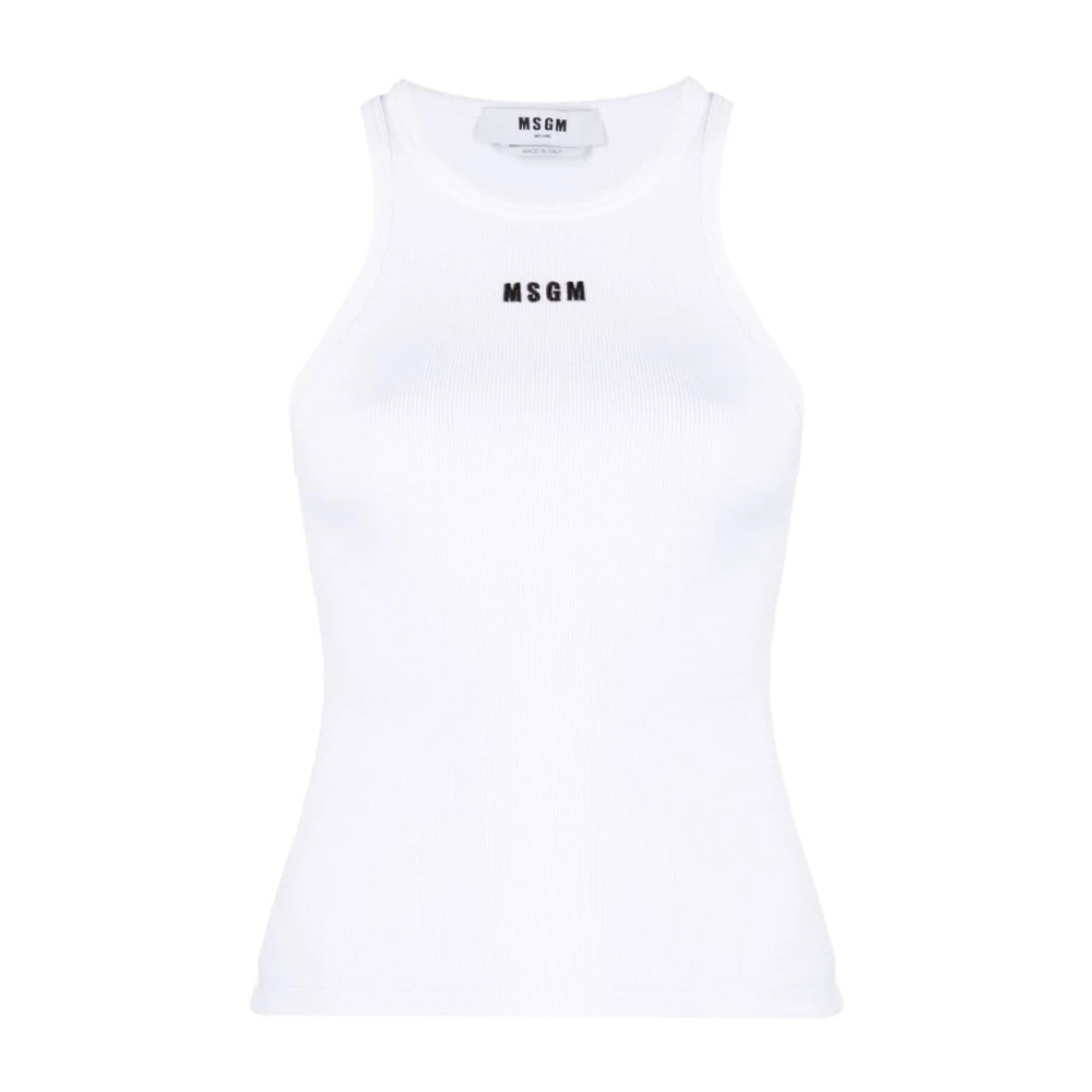 Msgm Witte TOP voor een stijlvolle uitstraling White Dames