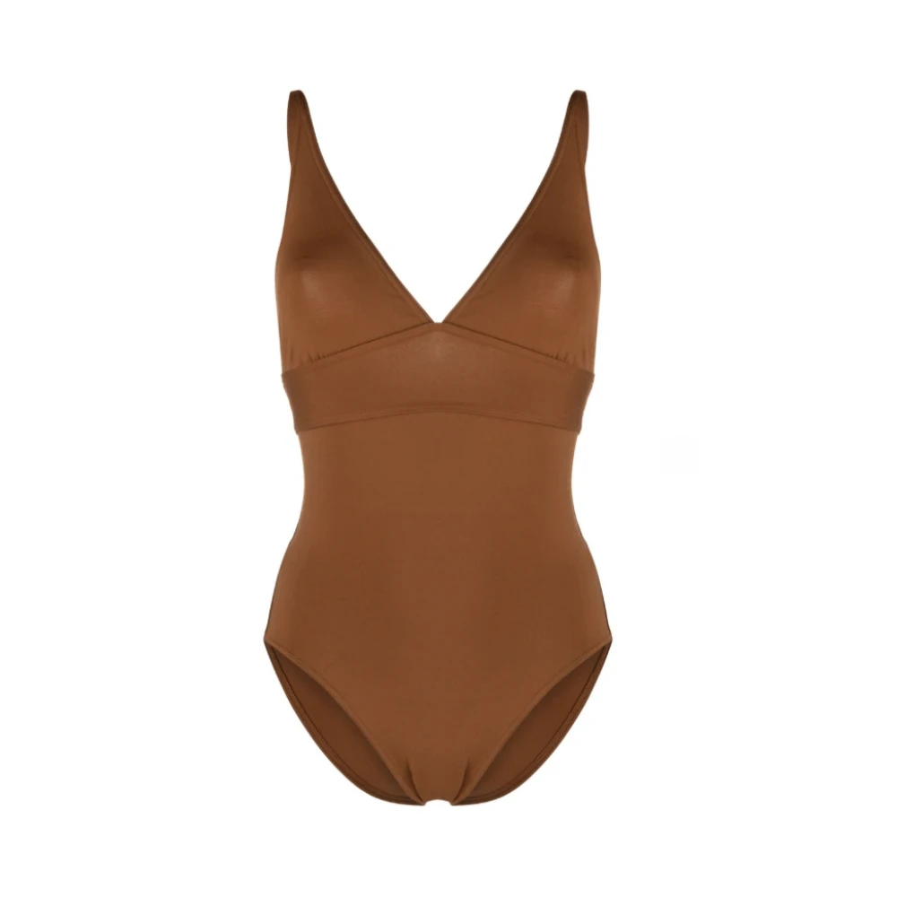 Eres Karamel V-hals badpak Brown Dames