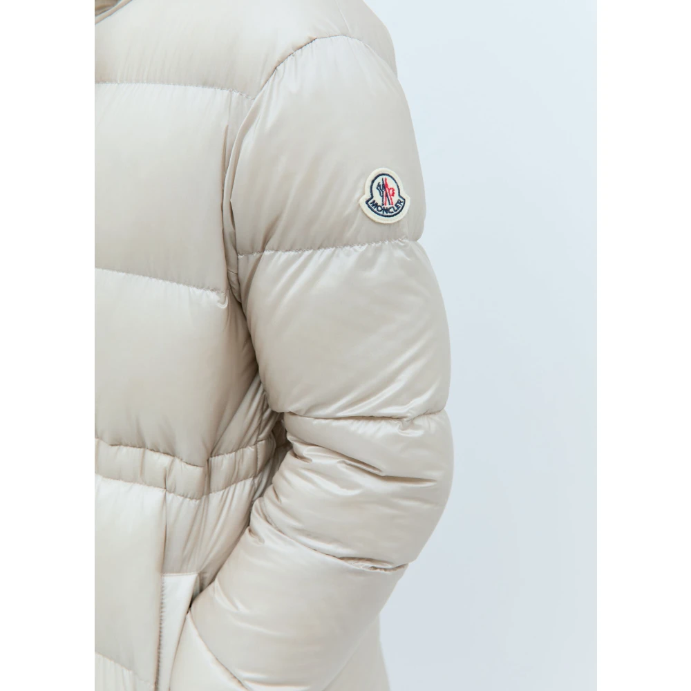 Moncler Omkeerbare Lange Donsjas Beige Dames