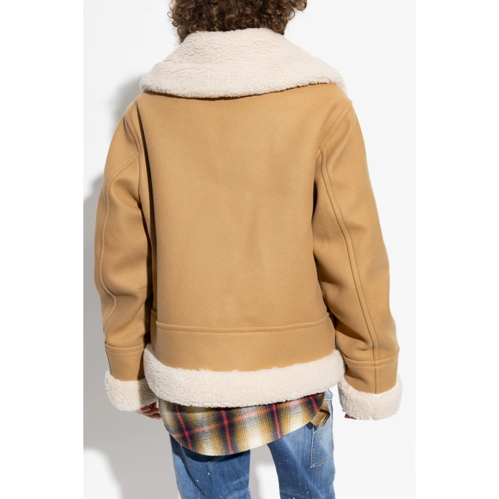 Dsquared2 Jas met kraag Beige Dames