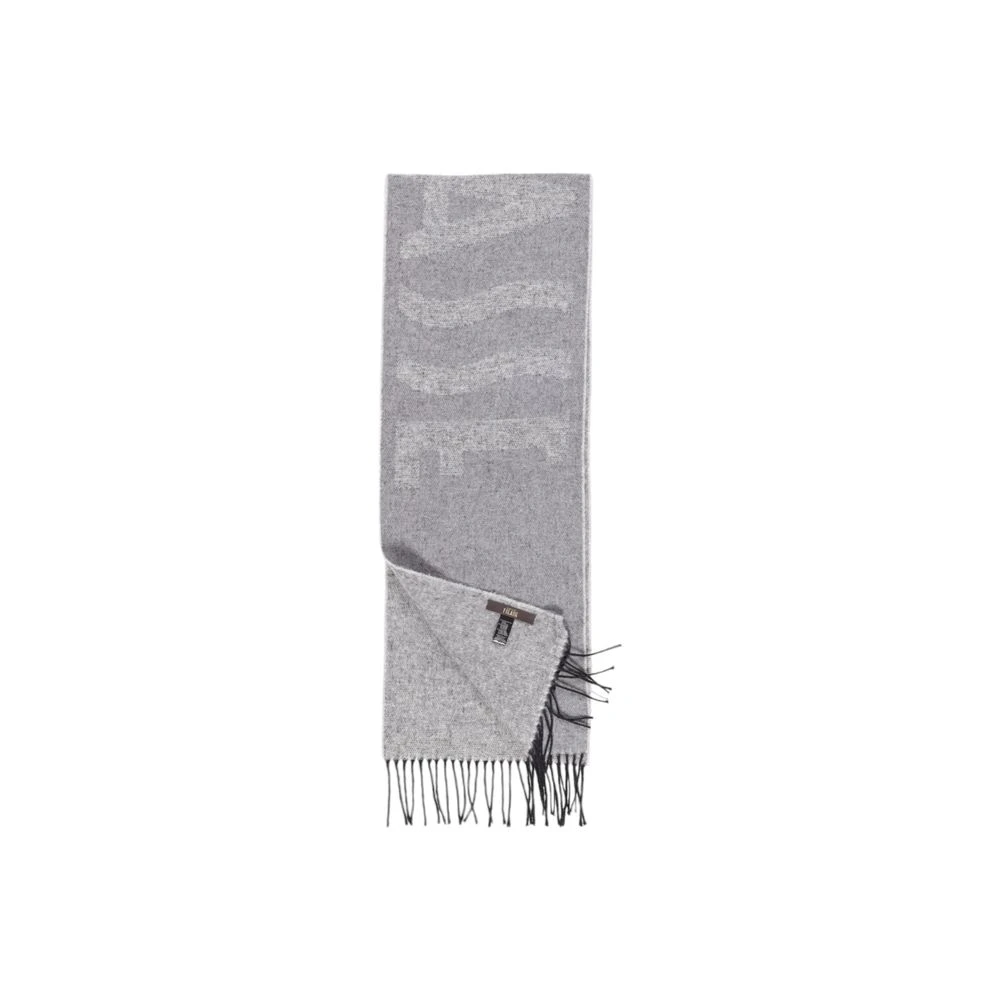 Alviero Martini 1a Classe Grijze Katoenen Sjaal Herfst Winter Collectie Gray Dames