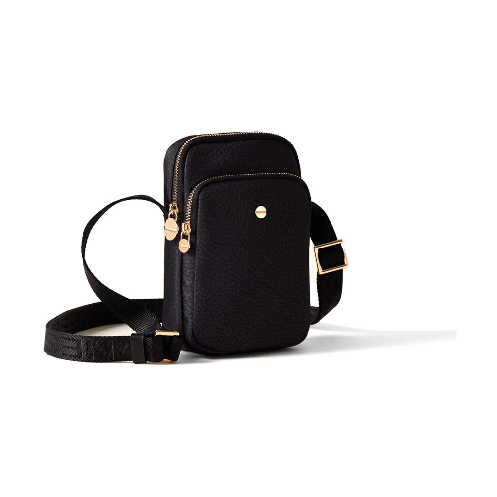 Borbonese Klassieke Lijn Zwarte Tassen Black Dames