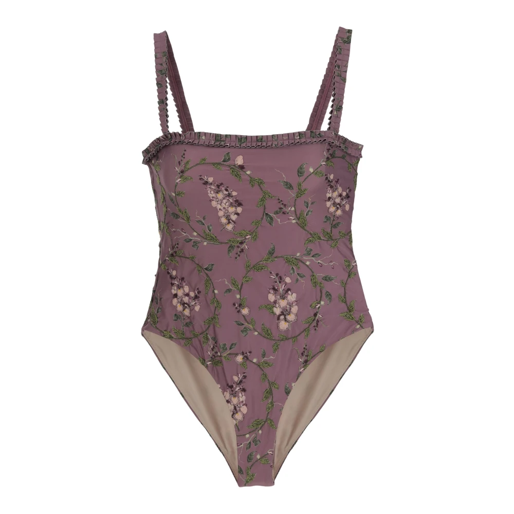Agua by Agua Bendita Bloemen geborduurde badpak Multicolor Dames