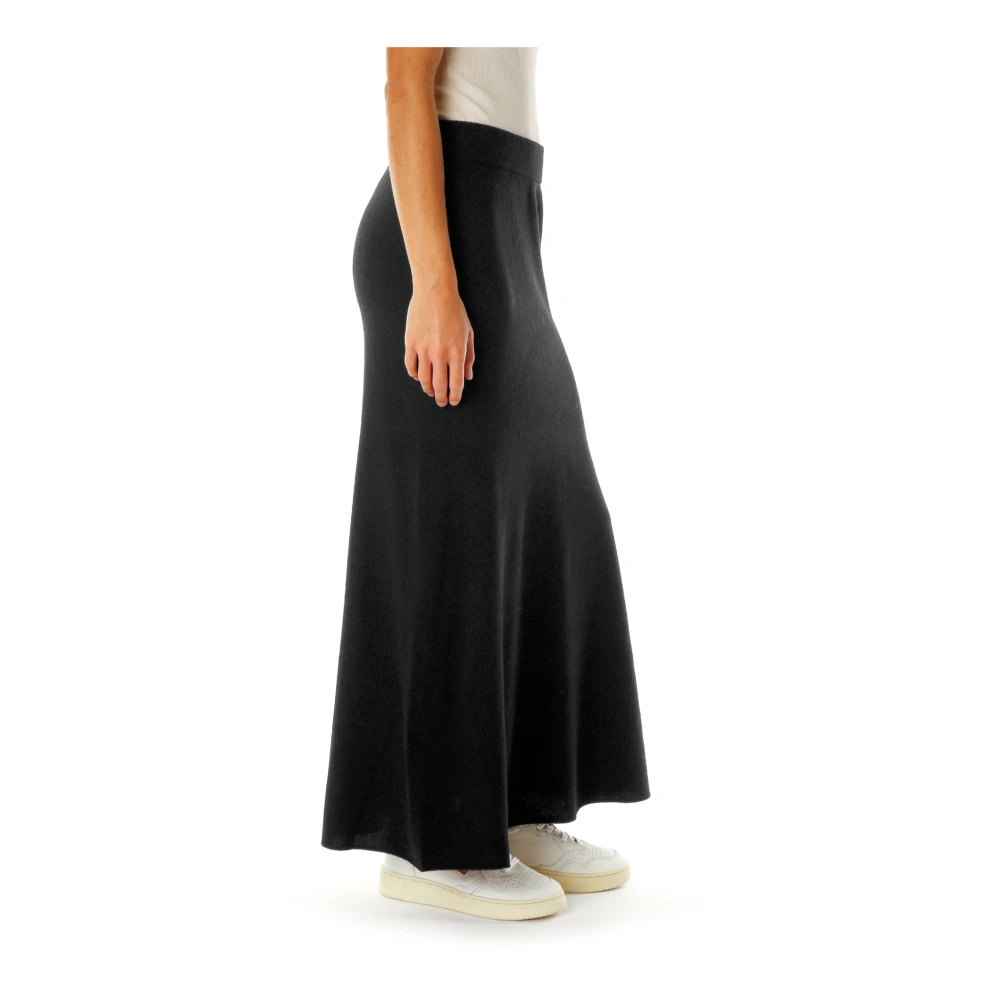 drykorn Gebreide rok met elastische tailleband Black Dames