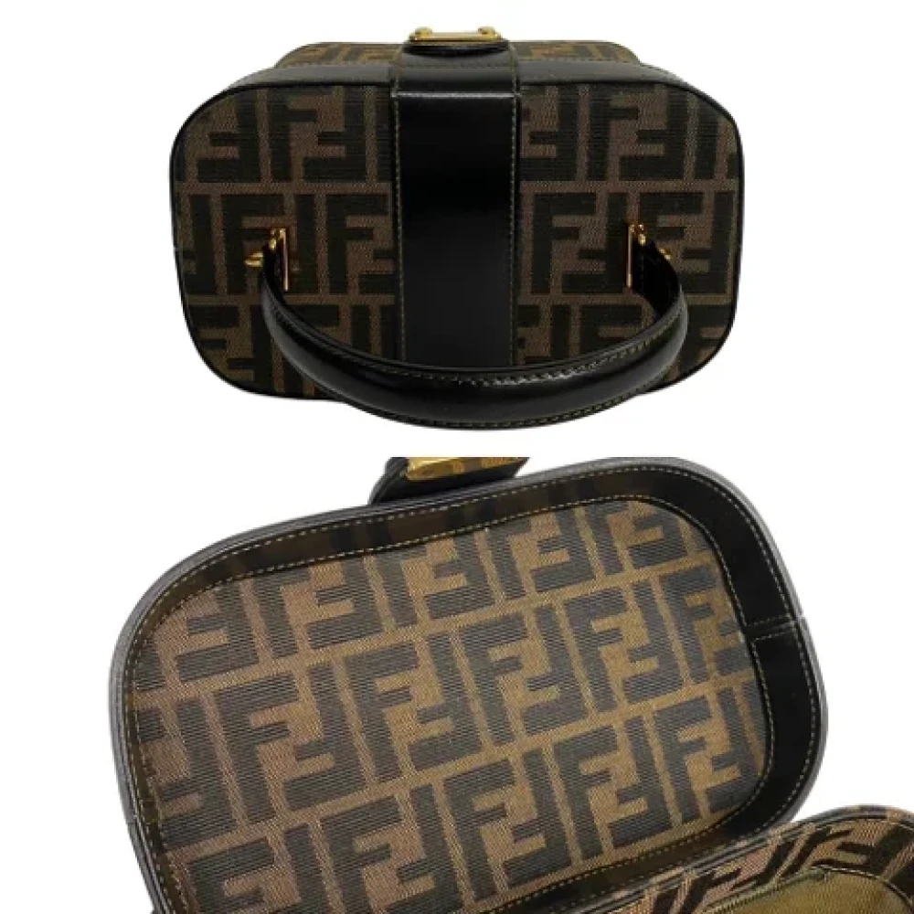 Fendi Vintage Pre-owned Canvas handbags Brown Dames