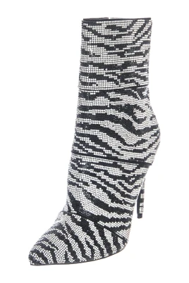 Zebra Print Ankle Boot